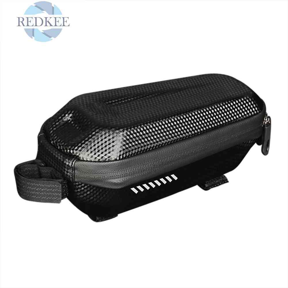 Túi Đựng Điện Thoại Chống Thấm Nước Màu Đen Phản Quang Gắn Ghi Đông Xe Đạp Leo Núi