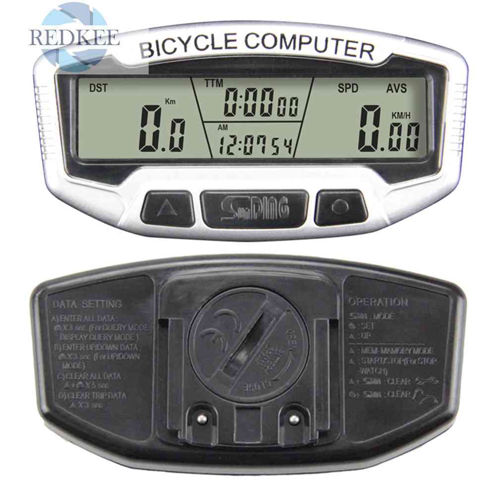 Đồng Hồ Đo Tốc Độ Có Màn Hình LCD Kỹ Thuật Số Dành Cho Xe Đạp