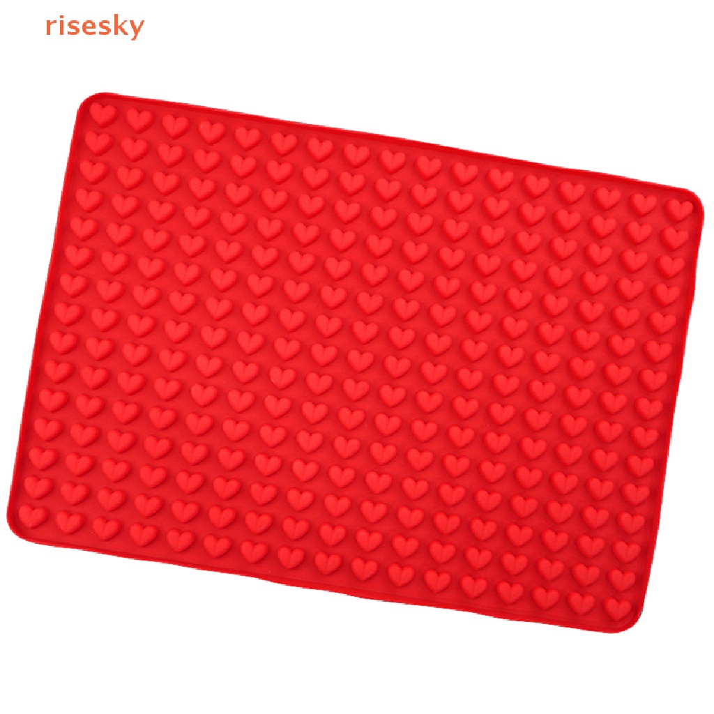 1 Khuôn Silicone Làm Đá Viên Hình Trái Tim Mini 255 Ngăn DIY