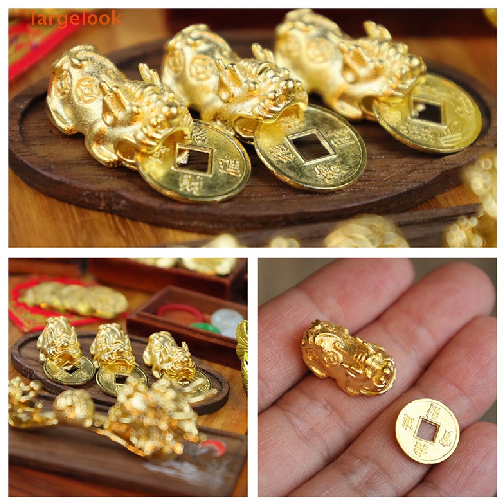 [Biglook] Bàn Tính Xiupi Vàng Mini Trang Trí Nhà Búp Bê DIY