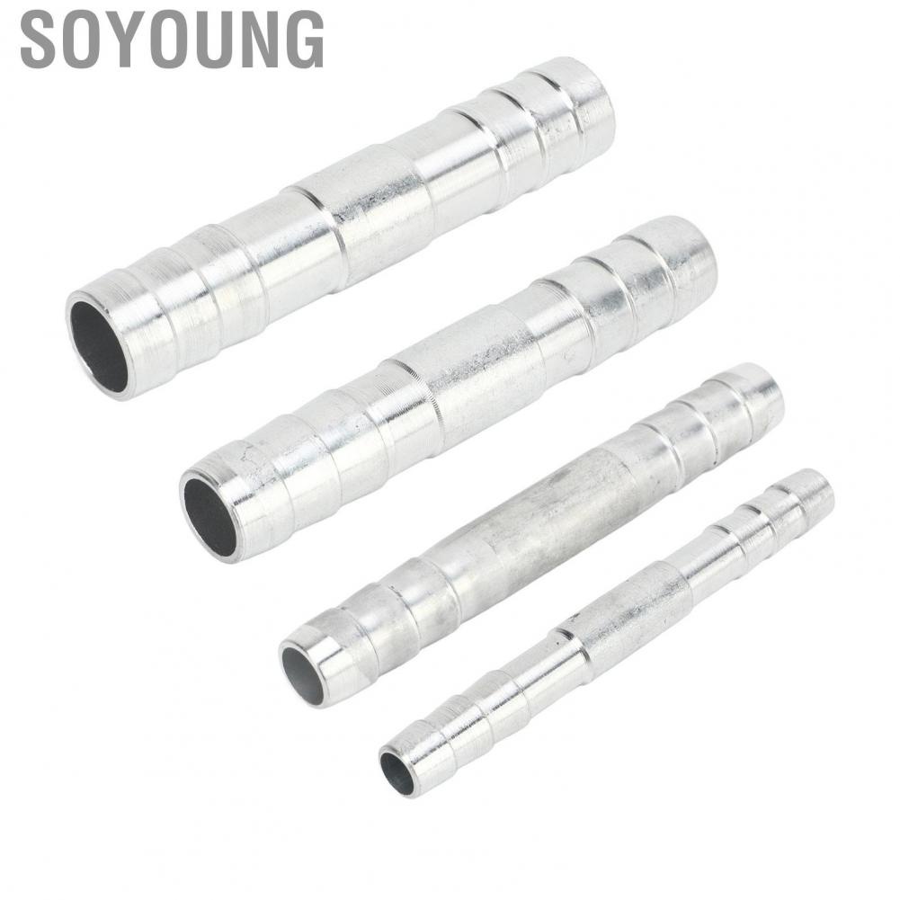Soyoung Refrigerant Hose Barb Connector Aluminum Air Conditioning Fitting for Cars Trucks