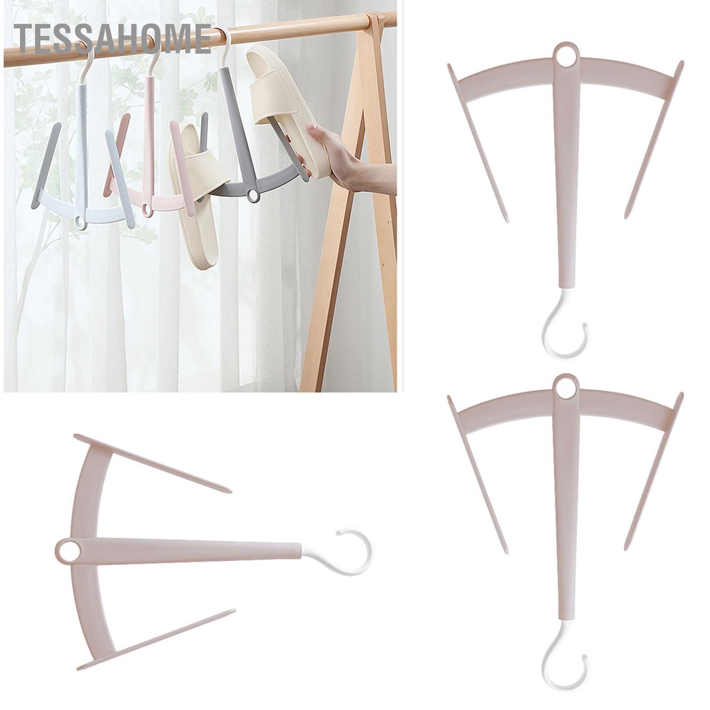 TessaHome Móc phơi giày 3 móc đôi xoay có thể xếp chồng lên nhau cho căn hộ Ký túc xá