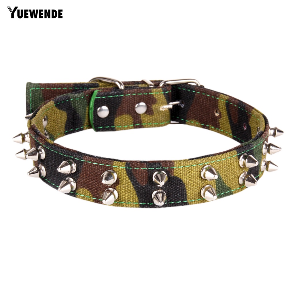 Vòng Cổ Vải Canvas Họa Tiết Rằn Ri Chống Cắn Có Thể Tái Sử Dụng Cho Thú Cưng