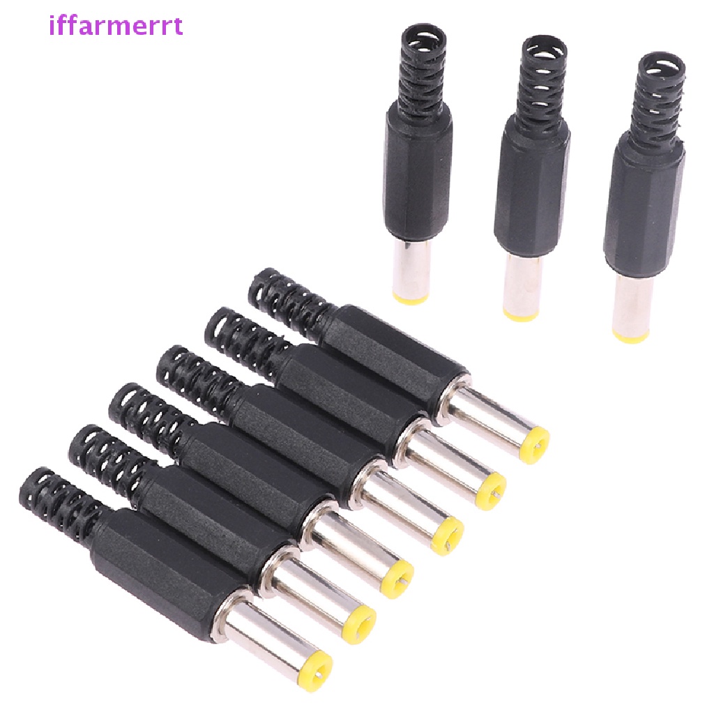 Set 10 Đầu Nối Phích Cắm Nguồn DC 5.5 * 2.1 * 14MM Chuyên Dụng