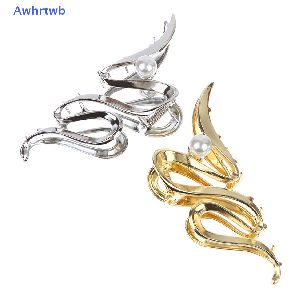 1 Kẹp Tóc Kim Loại Thiết Kế Bất Đối Xứng Thanh Lịch Cho Nữ Mới