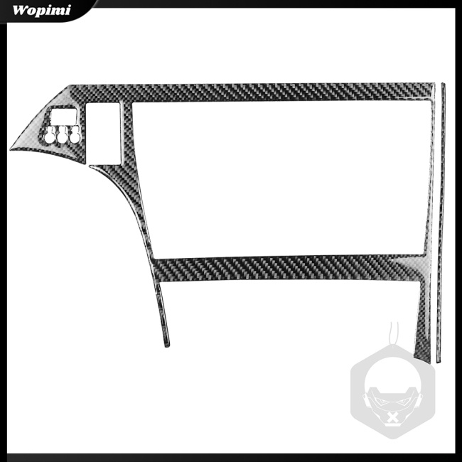 Mf Set 2 Miếng Dán Trang Trí Khung Định Vị Trái / Phải Bằng Sợi Carbon Cho Xe Hơi