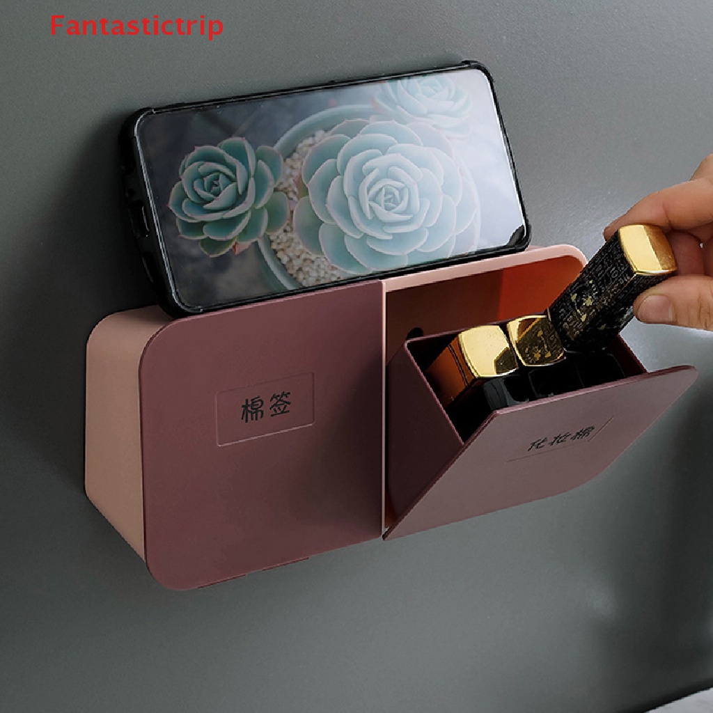 Hộp Đựng Tăm Bông Gắn Tường Nhà Tắm Tiện Dụng Mới