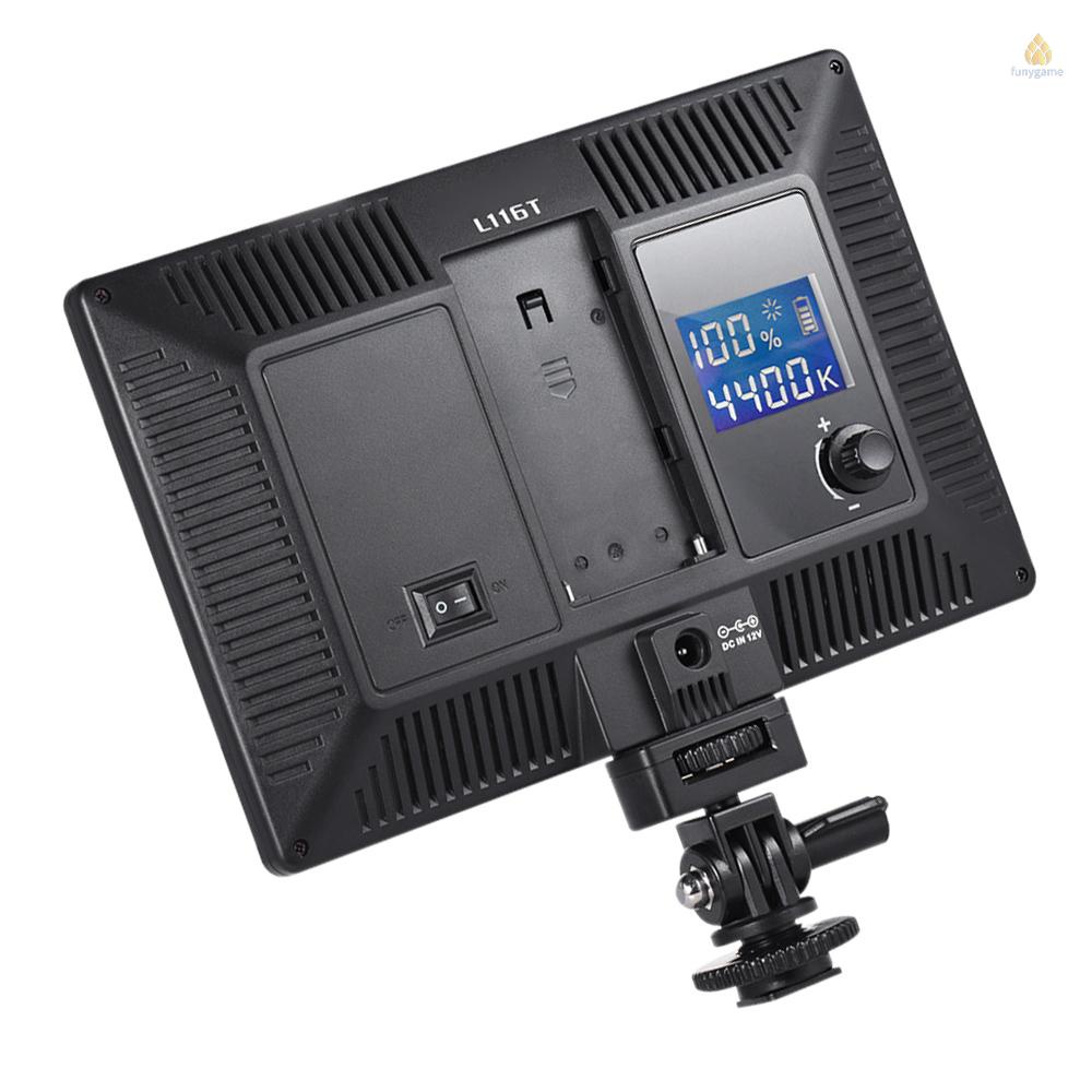 Đèn LED Chụp Ảnh Chuyên Nghiệp Siêu Mỏng Có Thể Điều Chỉnh Độ Sáng Và Hai Màu Sắc Độ Sáng Tối Đa 987LM 3300K-5600K CRI95 + Cho Panasonic DSLR Came