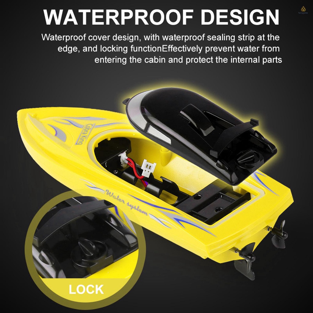 JJRC Thuyền Đua Điện Cá Sấu Điều Khiển Từ Xa 2.4G 2CH Chất Lượng Cao