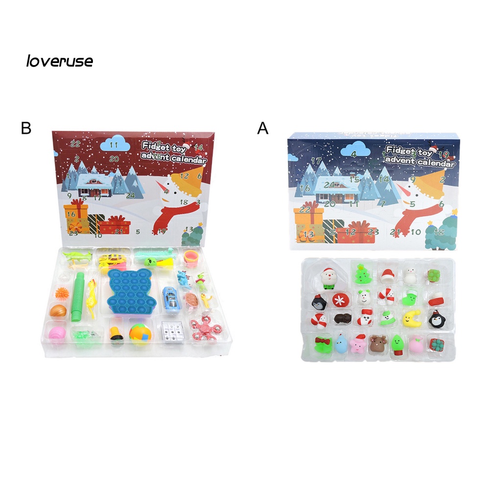 1 Bộ Đồ Chơi Bóp Nén Giảm Căng Thẳng Chủ Đề Giáng Sinh