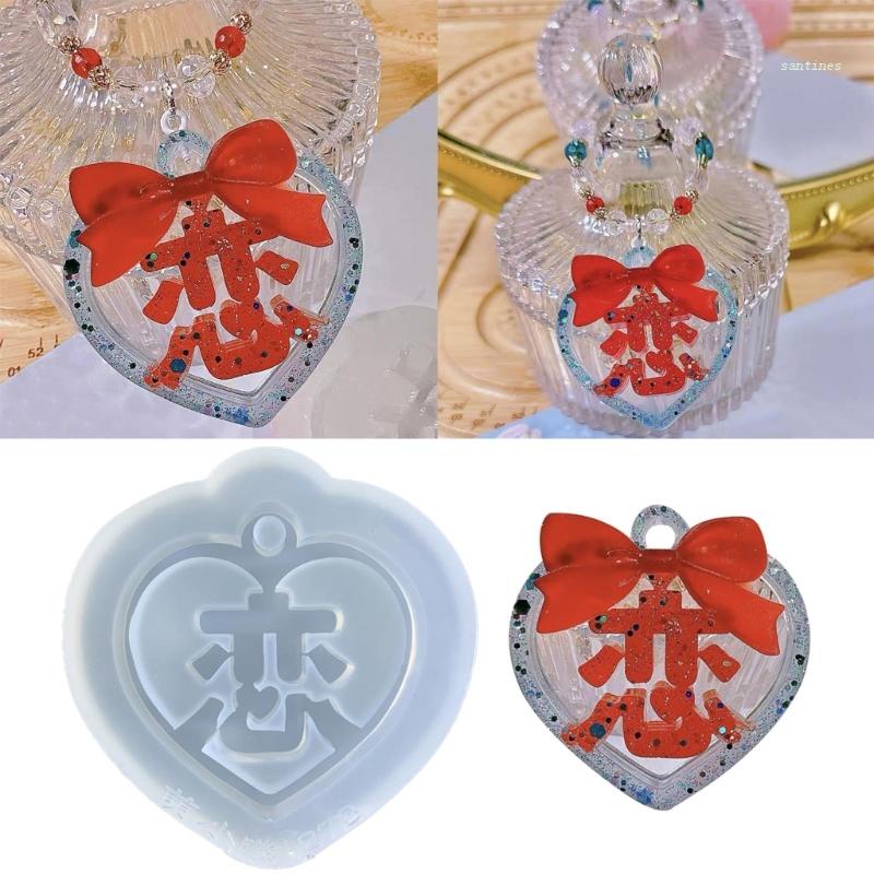 Khuôn Silicone Hình Trái Tim Làm Trang Sức Thủ Công