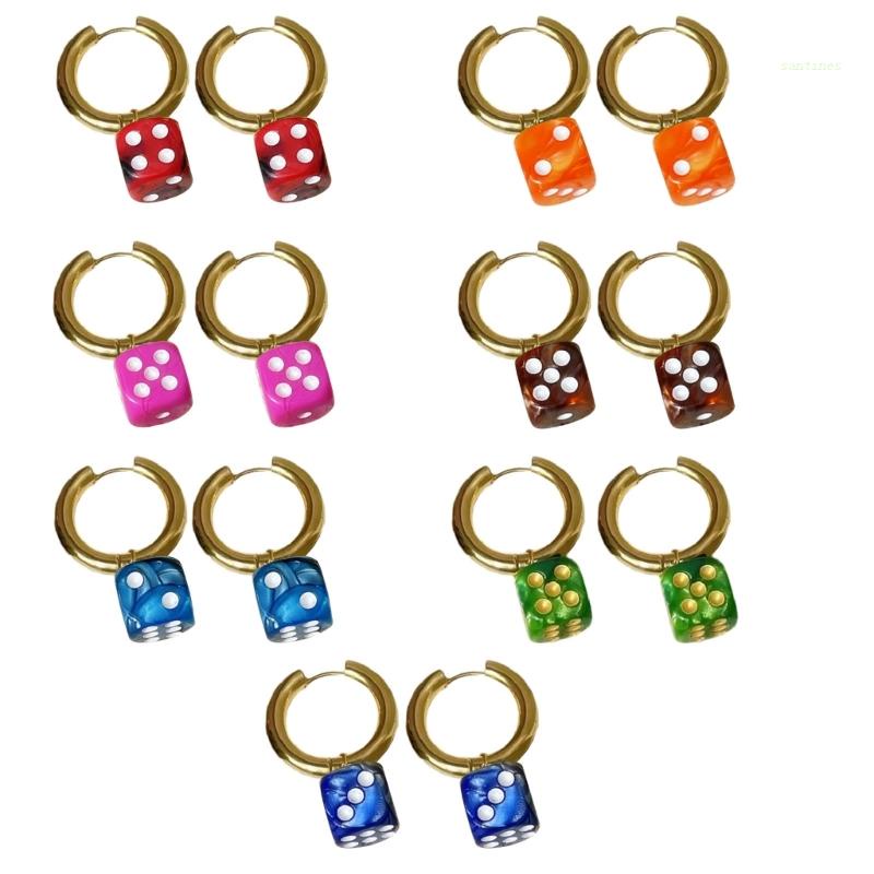 Khuyên Tai Dạng Vòng Lủng Lẳng Có Khóa Cho Nữ