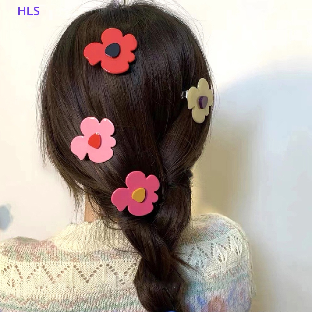 Kẹp Tóc Hình Hoa Kiểu Dáng Ngọt Ngào Cho Nữ