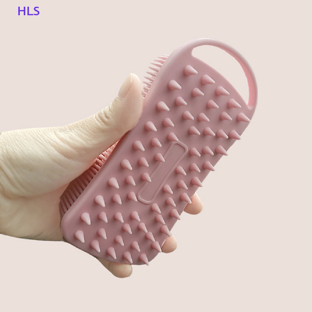 Bàn Chải Silicone Mát Xa Da Đầu 2 Trong 1 Tiện Dụng