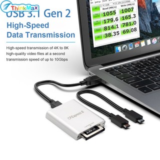 Thinkmax!!Đầu đọc thẻ nhớ Thinkmax!!Cfexpress Type B Usb3.1 Gen2 10Gbps 1DX3 LED