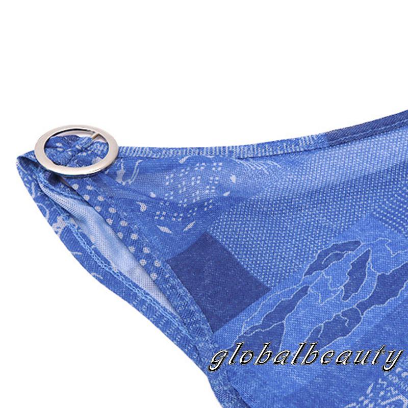 Áo Lửng Không Tay Lệch Vai In Họa Tiết Thời Trang Mùa Hè Cho Nữ