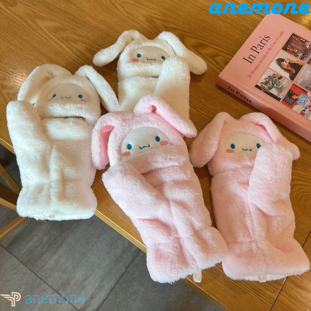 Găng Tay Hở Ngón Phủ Lông Mềm Mại Bảo Vệ Khi Lái Xe