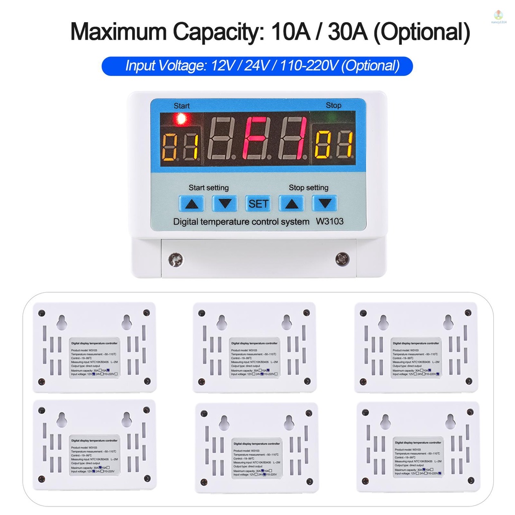 Bộ Điều Khiển Nhiệt Độ Kỹ Thuật Số LED 30A / DC12V