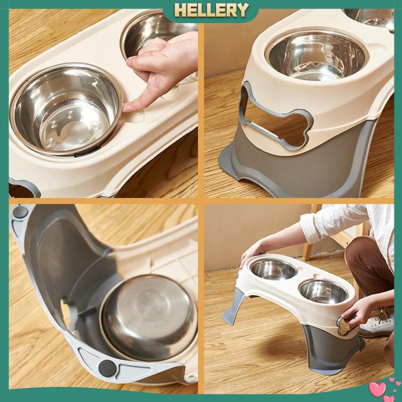 Đĩa Đựng Thức Ăn Chống Trượt Kèm Giá Đỡ Dành Cho Thú Cưng