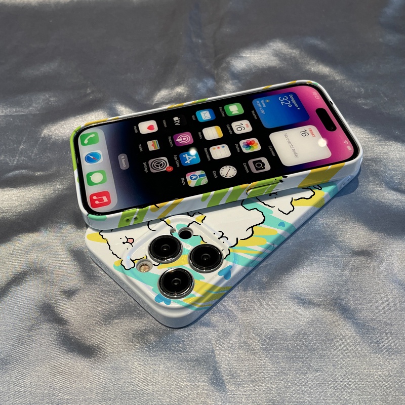 Ốp Điện Thoại Họa Tiết Hoạt Hình Cún Cưng Dễ Thương Cho Iphone 14Promax 13 7-Line 8P 1211