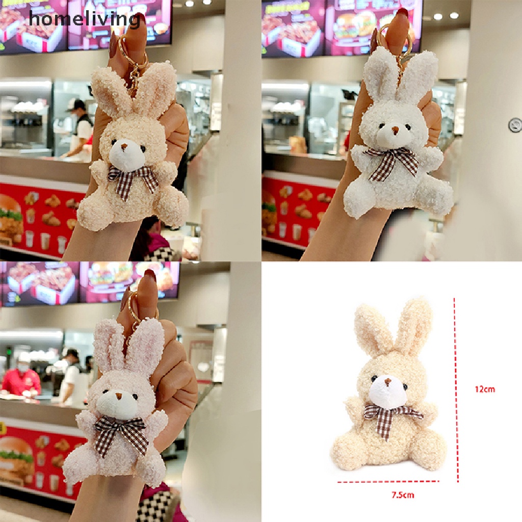 1 Móc Khóa Thỏ Nhồi Bông Dễ Thương