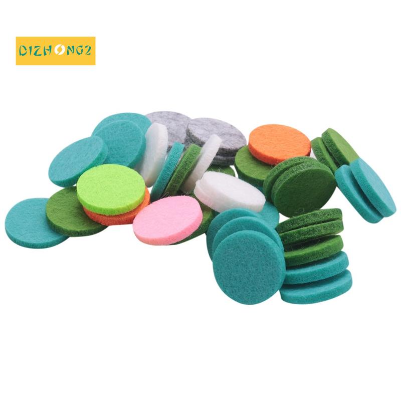 Bộ 48 Miếng Đệm Nỉ Đường Kính 22mm Dùng Khuếch Tán Tinh Dầu Trên Xe Hơi Có Thể Giặt