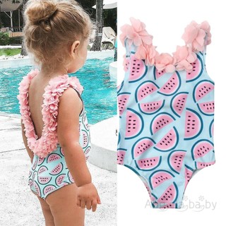 Bộ bikini một mảnh họa tiết hoa xinh xắn cho bé gái