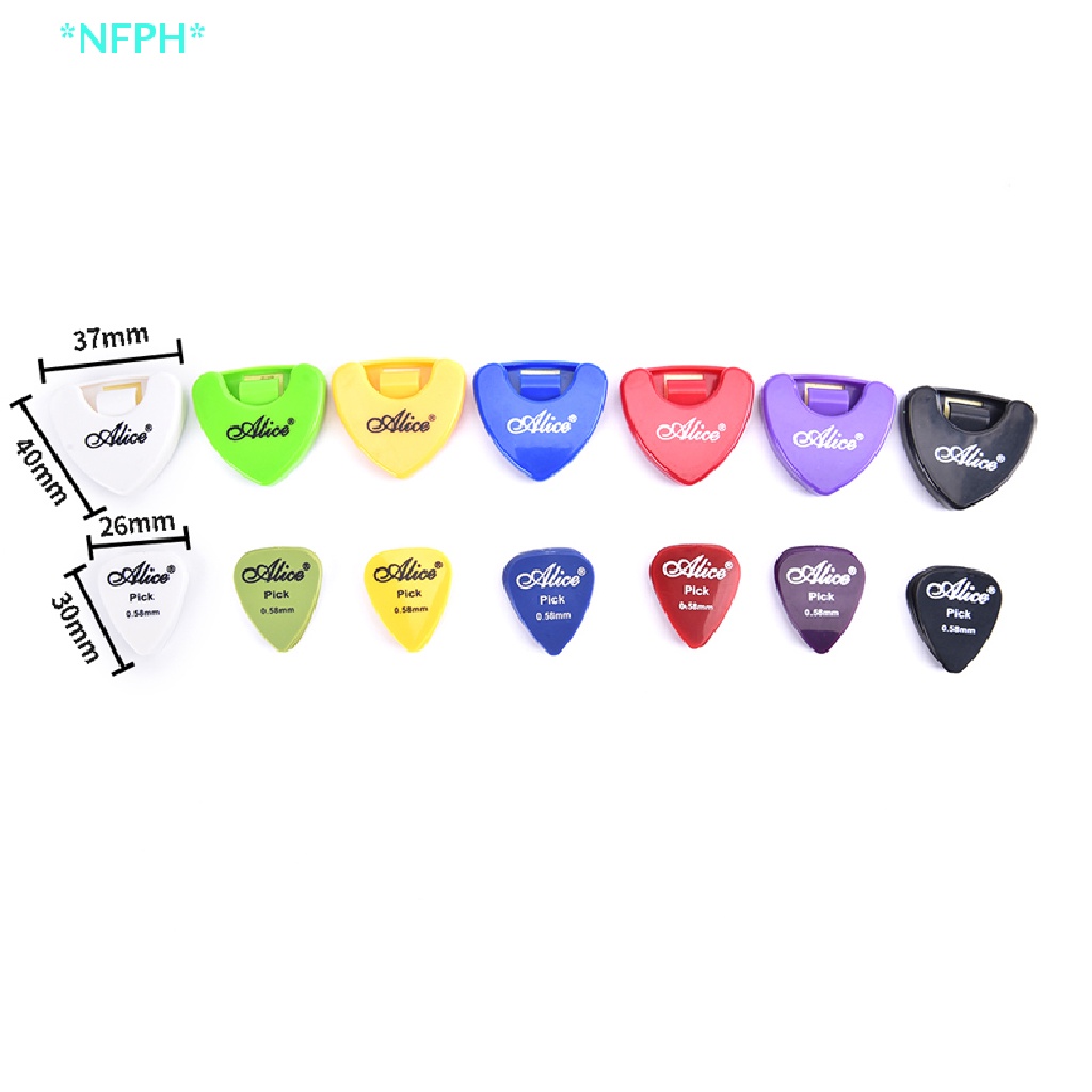 Bộ 6 Miếng Gảy Đàn Guitar + 1 Hộp Đựng Tháo Lắp Nhanh Tiện Dụng Mới