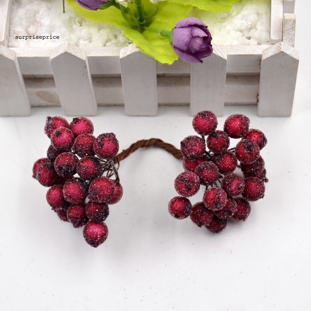 Set 20 Quả Mọng Nhân Tạo Bằng Xốp Dùng Trang Trí Tiệc Cưới / Giáng Sinh DIY