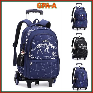 Ba lô khủng long 6 tờ 18 inches có bánh xe đẩy cho bé