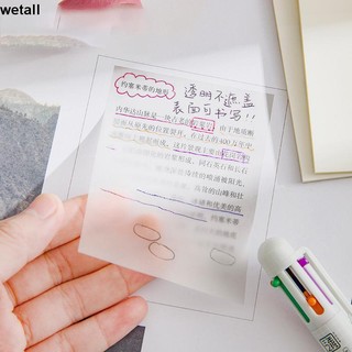🌴Giấy note trong suốt chống nước giấy ghi nhớ 50 tờ sáng tạo tiện lợi văn phòng phẩm hàn quốc