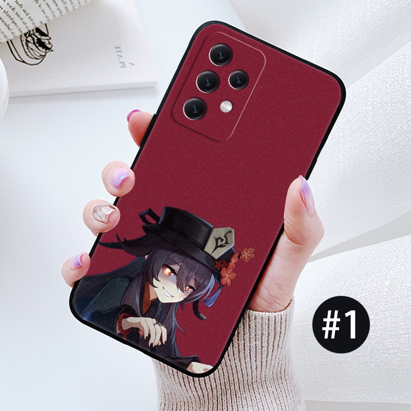 SAMSUNG A73 5G A34 A33 A32 5G A32 4G A31 A23 A22 Cartoon Genshin Impact  Hu tao  Casing soft case