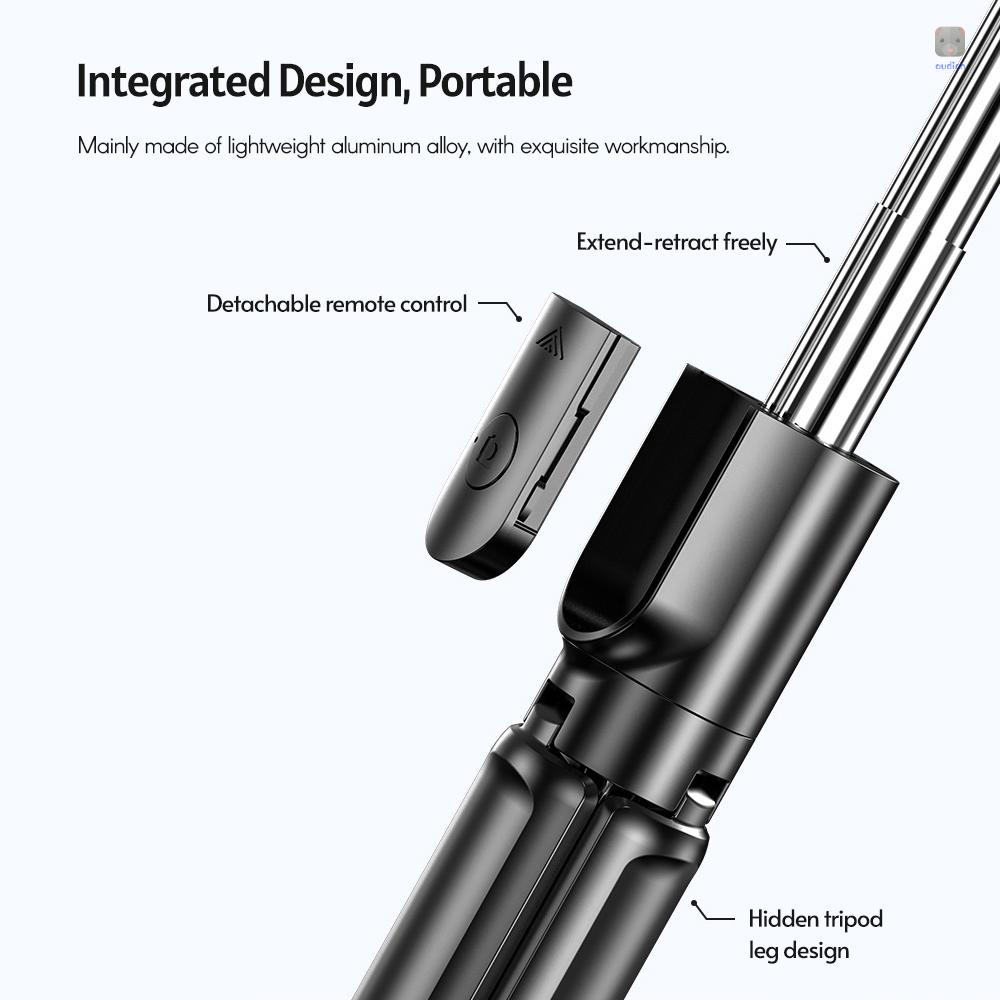 Gậy Tự Sướng 5 Phần Mở Rộng Tích Hợp Gậy Tự Sướng Tích Hợp Gậy Ba Chân Để Bàn Có Điều Khiển BT Tương Thích Với Điện Thoại Huawei Cho Chân Dung Chụp Ảnh