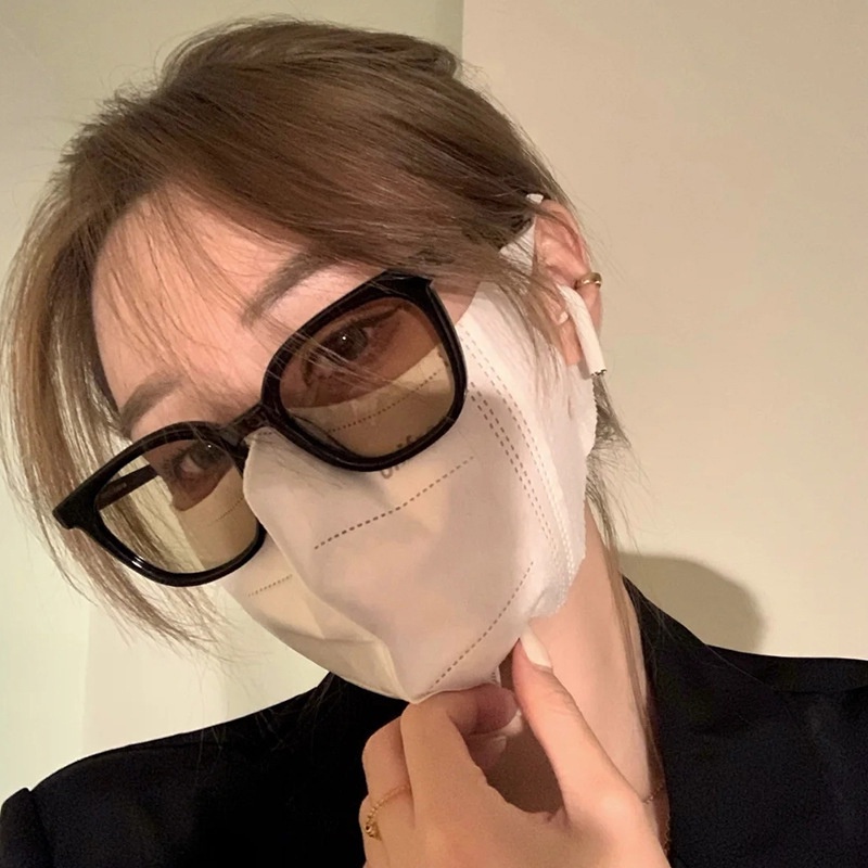 Kính Chống Nắng Gọng Vuông Phong Cách Vintage Thời Trang Cho Nam Nữ