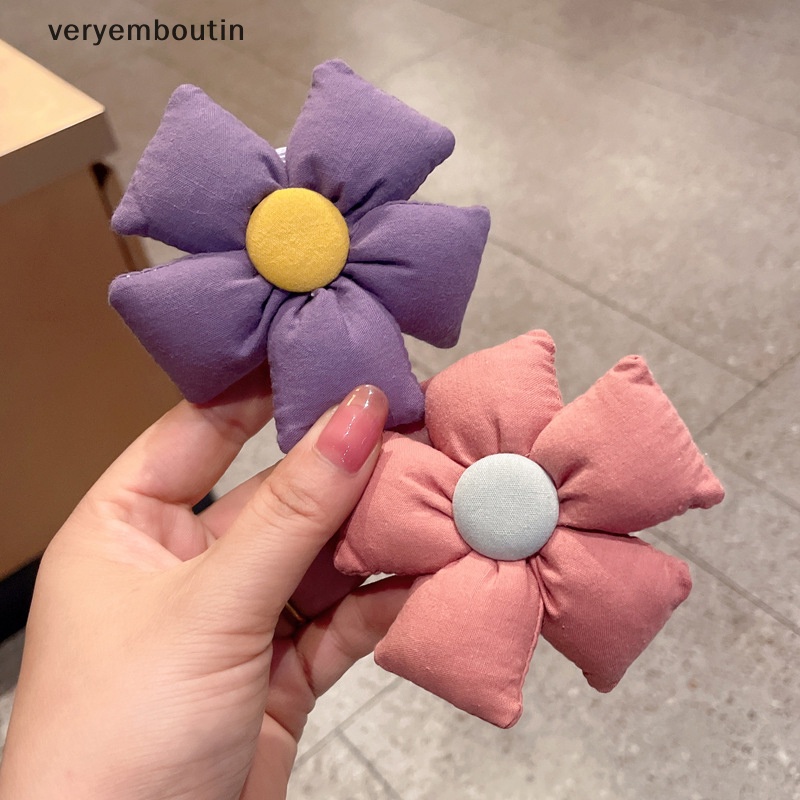 1 Kẹp Tóc Hình Hoa Hướng Dương / Cá Mập Phong Cách Đơn Giản Cho Nữ