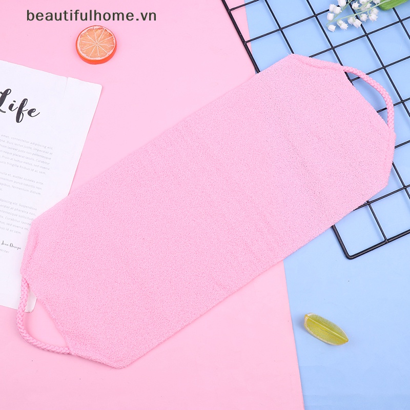 1 Khăn Tắm Tẩy Tế Bào Chết Bằng Nylon Cho Da Lưng / Cơ Thể