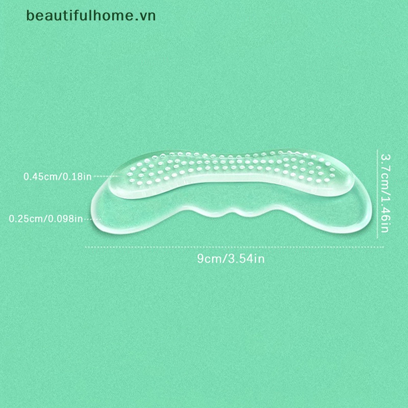 1 Cặp Miếng Lót Giày Cao Gót Bằng Silicone Gel Tiện Dụng