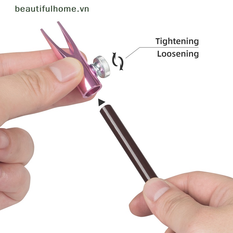 Bút Chì Kẻ Lông Mày Hai Đầu Hình Chữ U Bằng Kim Loại Có Đồ Chuốt