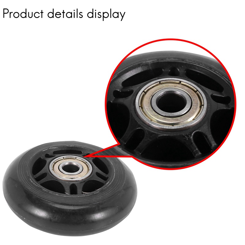 8 gói Bánh xe trượt băng nội tuyến Bánh xe thay thế lưỡi lăn cho người mới bắt đầu với bánh xe vòng bi 70mm