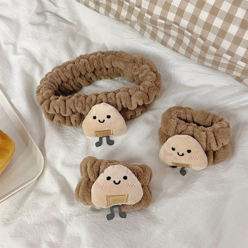 Flgo Băng Đô Rửa Mặt / Cổ Tay Dạng Lỏng Ngăn Ngừa Tràn Kiểu Dáng Dễ Thương