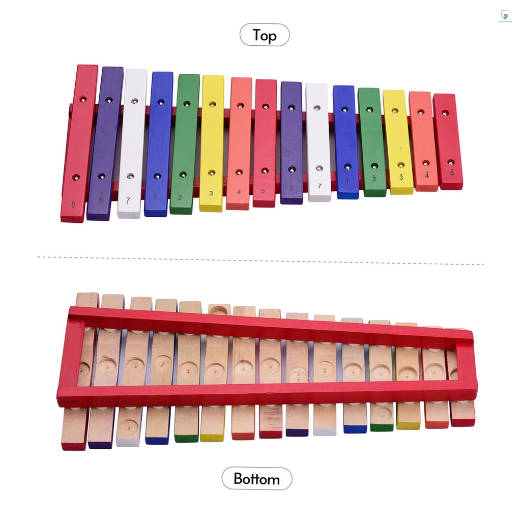 Nhạc Cụ Xylophone 15 Phím Nhiều Màu Sắc Giáo Dục Sớm Cho Bé