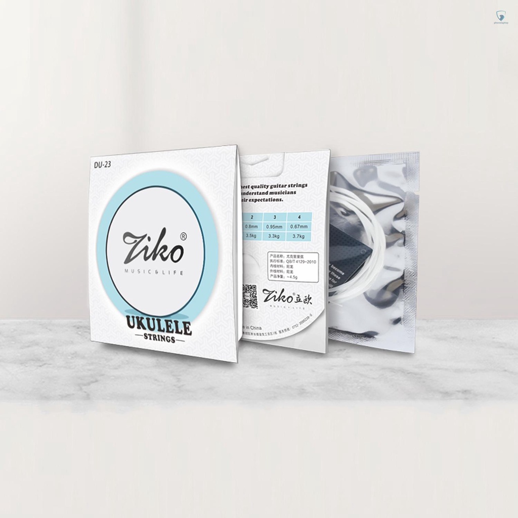 Bộ Dây Đàn Ukulele 4 Dây Bằng Nylon (. 024-.026) Thay Thế Thông Dụng Cho Ukulele Concert 23 Inch