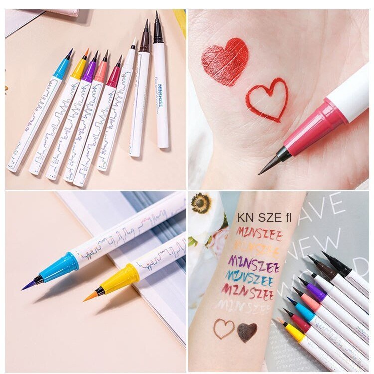 Kẻ Mắt MINSZEE Không Nở Rất ổn Không Thấm Nước Bền Vững Bút kẻ mắt lâu trôi không lem