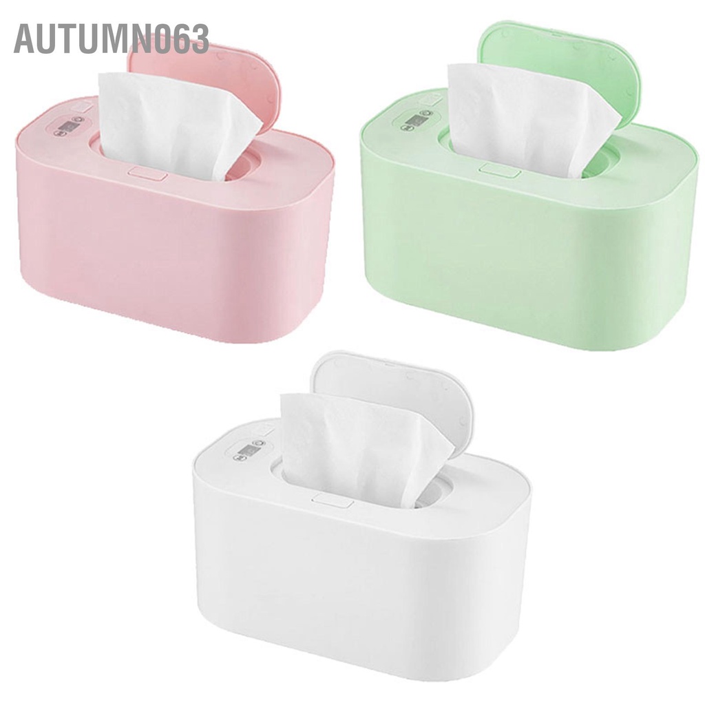 Autumn063 Baby Wipe Warmer PP Nhiệt độ có thể điều chỉnh thông minh An toàn khi sử dụng Khăn lau trẻ sơ sinh Sạc xe hơi không dây