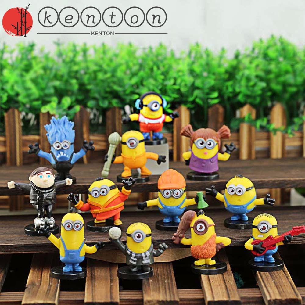 Mô hình nhân vật minion bằng PVC dễ thương dùng trang trí bàn làm việc tùy chọn số lượng