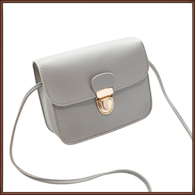 Túi Xách Da PU Mềm Màu Trơn Thời Trang Cho Nữ