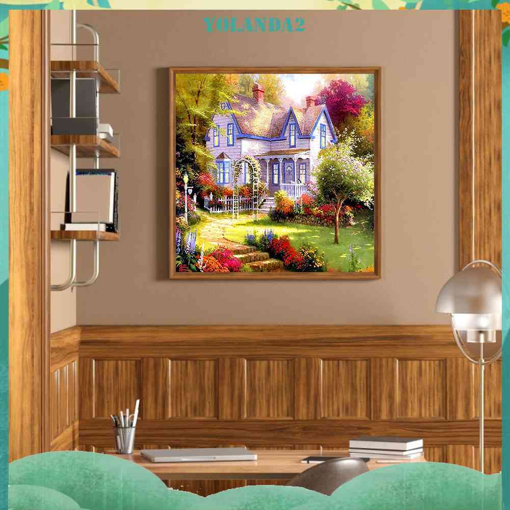 Tranh Đính Đá Kim Cương Toàn Bộ 5D DIY Hình Vẽ Vườn Hoa Hướng Dương