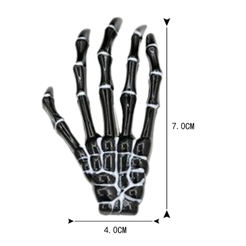 1 Kẹp Tóc Hình Bàn Tay Đầu Lâu Thời Trang Cho Nữ