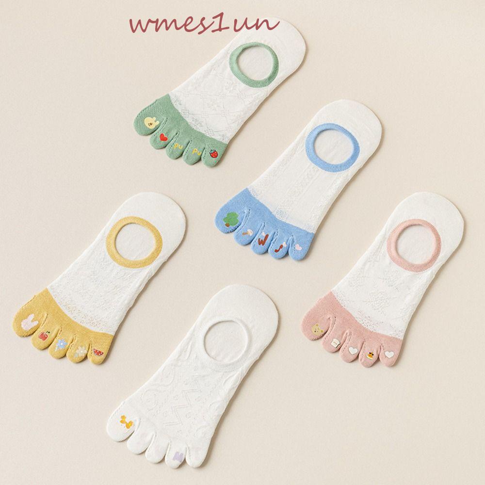 Vớ Cotton Cổ Thuyền Thoáng Khí Thoải Mái Màu Sắc Mùa Hè Cho Nữ WMES15H