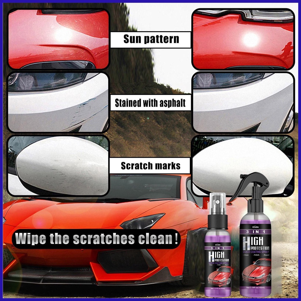Bộ Dụng Cụ Phủ Gốm Sửa Chữa Xe Hơi Nhanh Chóng 3 Trong 1